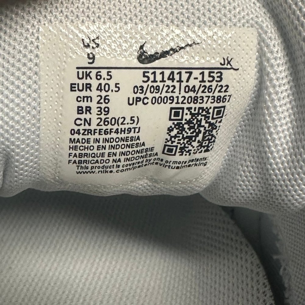 Nike Womens Purple White Air Max Correlate 511417-153 Low Top Sneaker Shoes US 9 - Picture 6 of 6